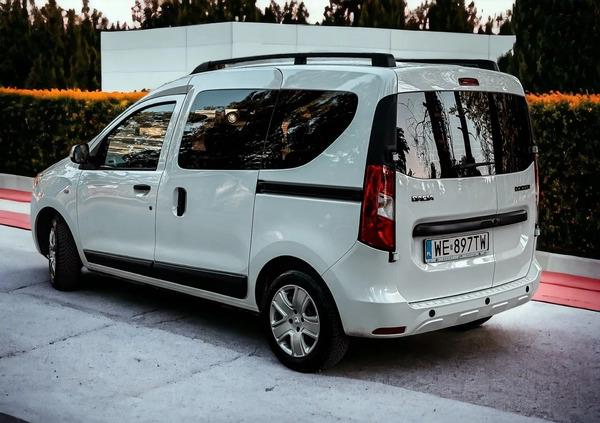 Dacia Dokker cena 36900 przebieg: 157900, rok produkcji 2018 z Łódź małe 407